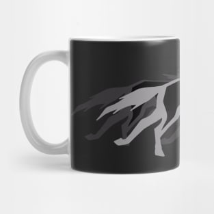 Monochrome Galloping horses Mug